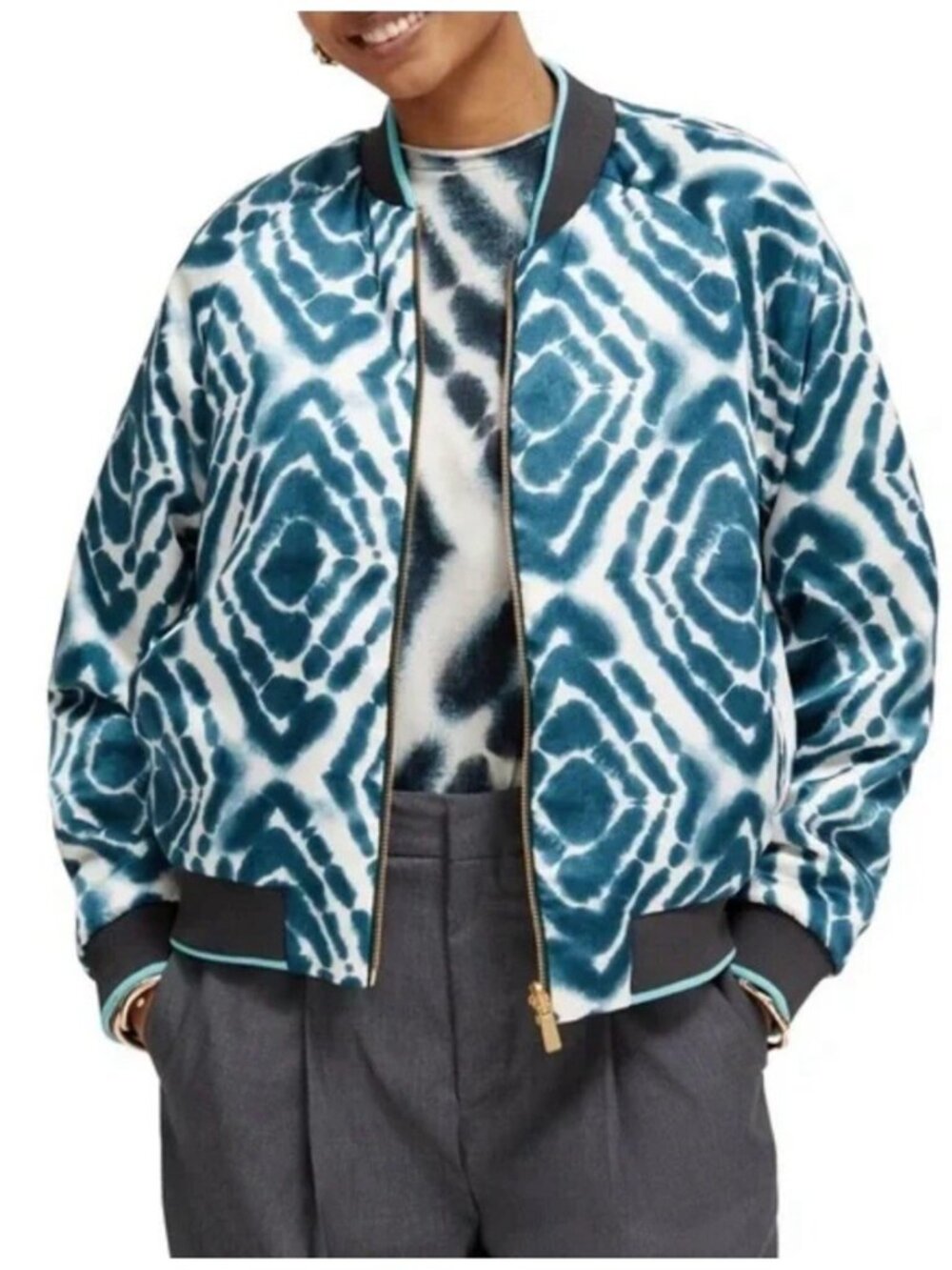 Scotch & Soda Reversible Bomber Jacket size Small